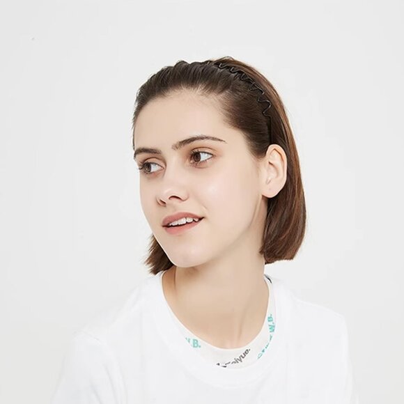 ⚡Men Z-New 1pcs Metal Fashion Unisex Wavy Outdoor Sport Simple Elastic Headbands - Picture 7 of 7